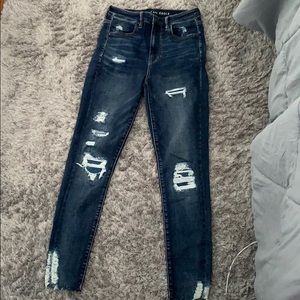 American eagle super high rise jeggings